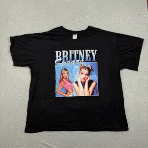 Britney Spears Graphic Black Tee Size 2XL
